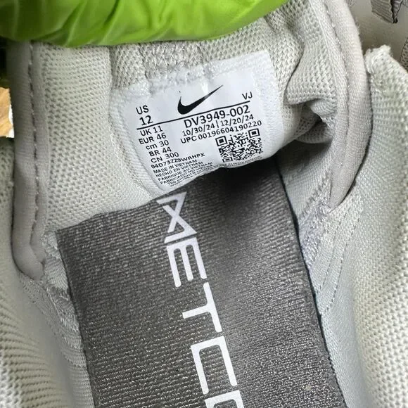 Nike Metcon Free Shoes Mens Size 12 Gray Volt Green DV3949-002 Training Sneakers